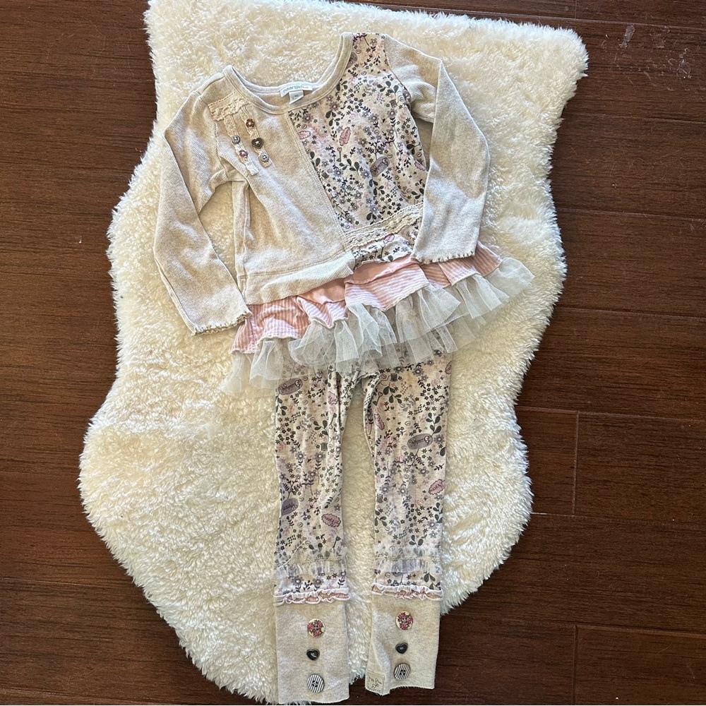 Naartjie Adorable Embellished Leggings Outfit Size 3